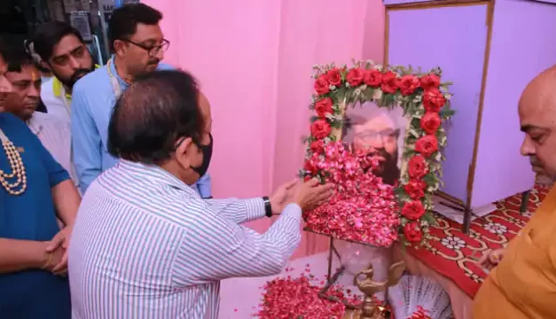 मजलिस पार्क में हुआ ‘राकेश भारद्वाज चौक’ का नामकरण, हर्षवर्धन भी हुए शामिल 